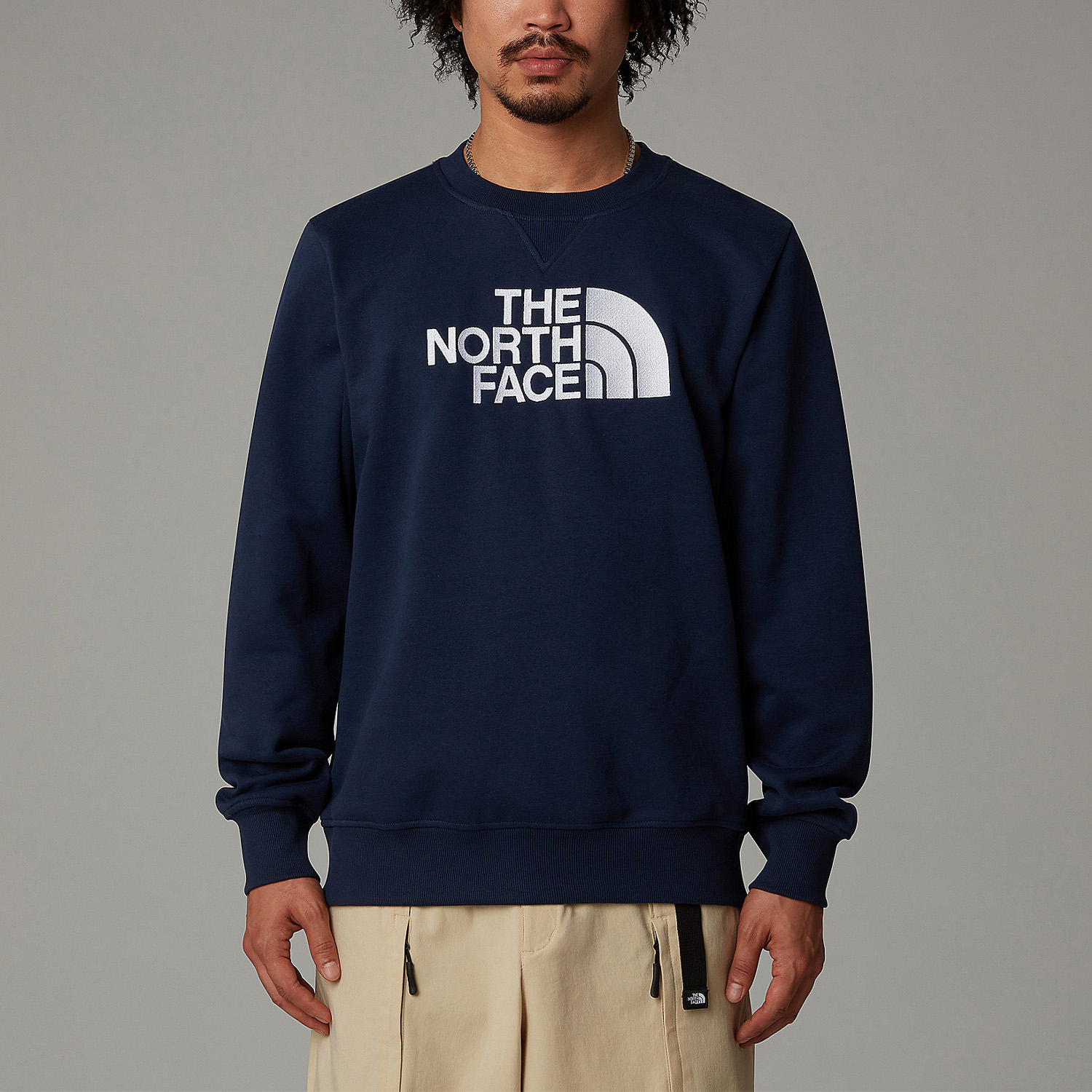 THE NORTH FACE MEN DREW PEAK SWEATSHIRT TNF NAVY